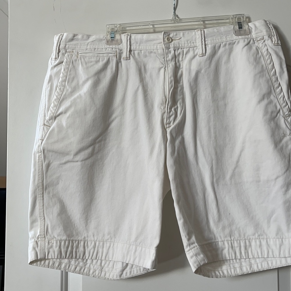 Mens Ralph Lauren Polo Shorts Size 36 stone/white